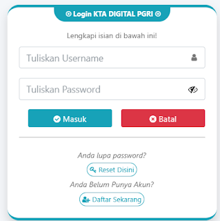 Register PGRI Balikpapan - Persatuan Guru Republik Indonesia Cabang Balikpapan
